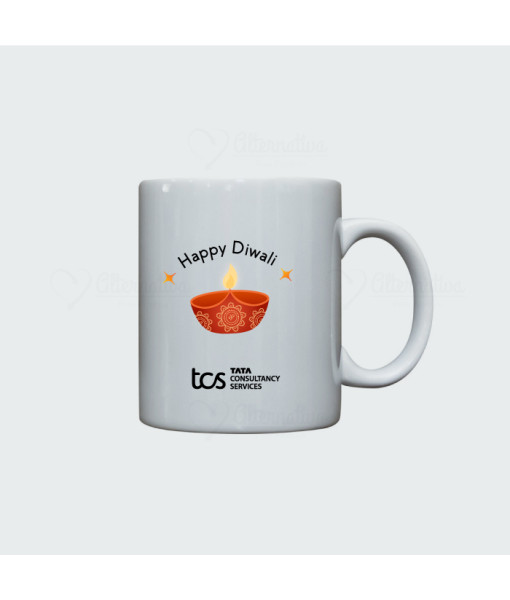 Caneca Cerâmica Preta Diwali